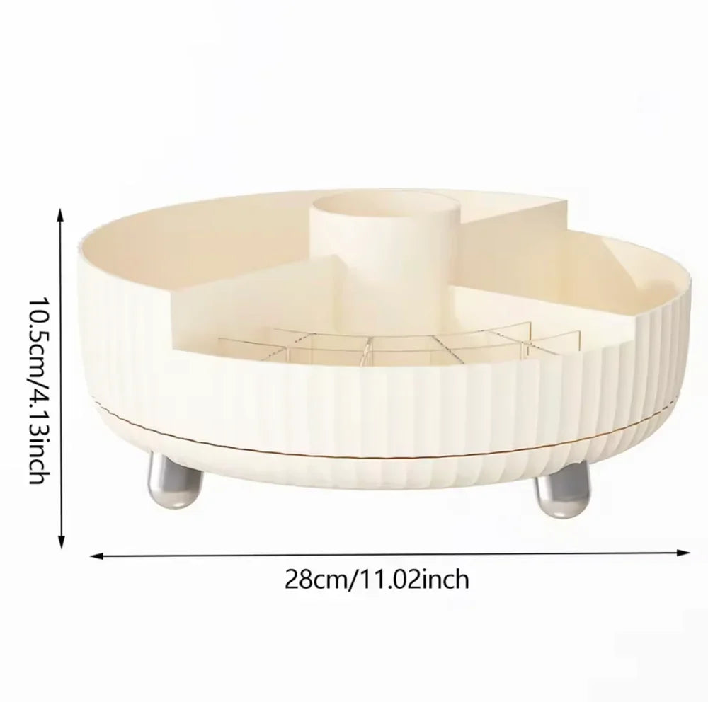 360° Rotating Vanity Organizer, Luxury Style Makeup Organizer