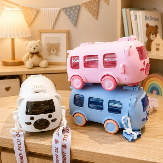 Cute Bus Shape Kids Water Bottle