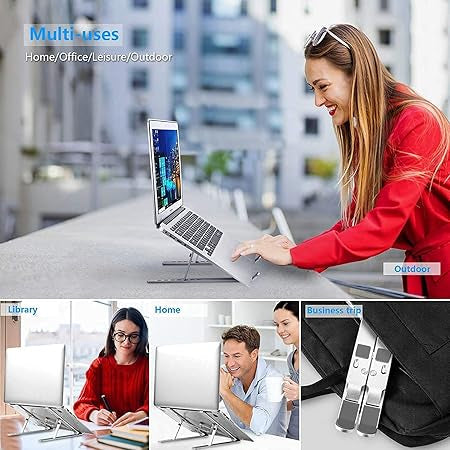 Foldable Adjustable Aluminum Laptop Stand With Free Shipping