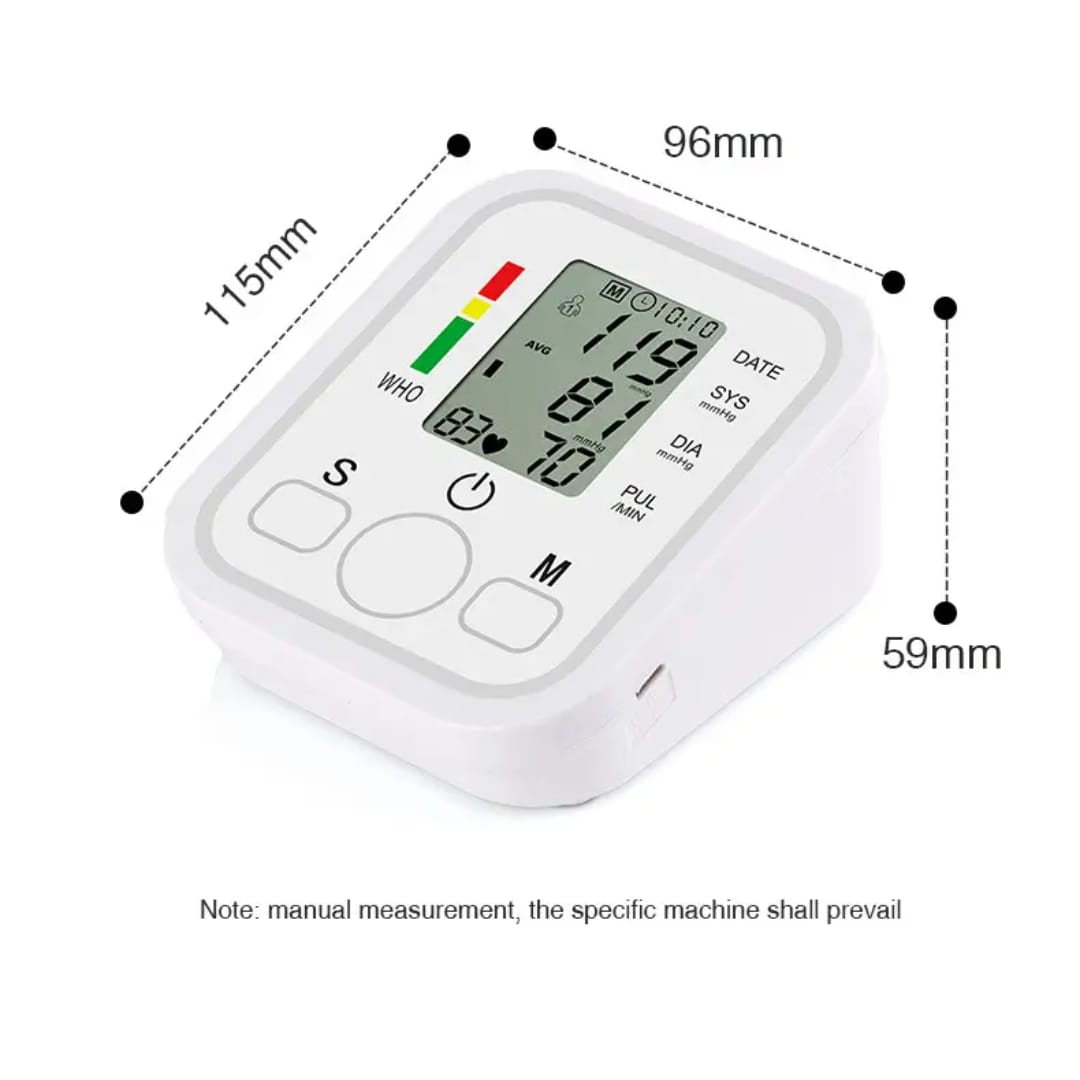 Digital Blood Pressure Monitor for Home Use – Automatic Upper Arm BP Machine with Large LCD Display with Free Shipping
