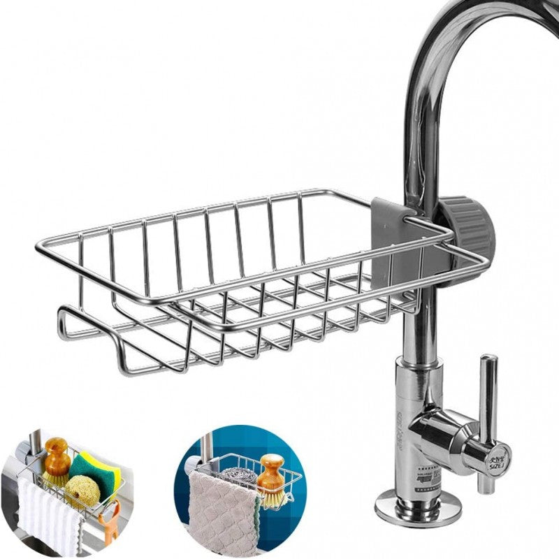 Stainless Steel Hanging Basket for Kitchen Faucet