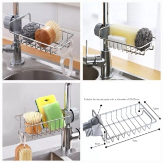 Stainless Steel Hanging Basket for Kitchen Faucet