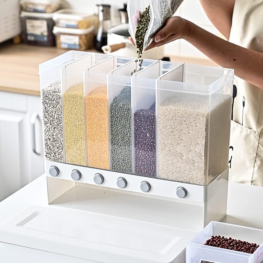 6 in 1 Wall Mounted Rice Dispenser