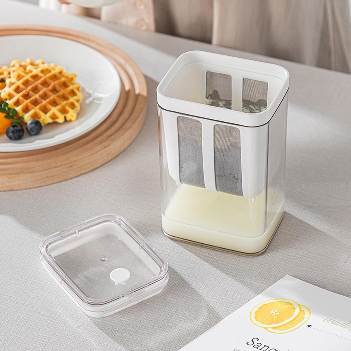 Greek Yogurt Filter Container – Reusable Fine Mesh Yogurt Strainer  – Free Shipping