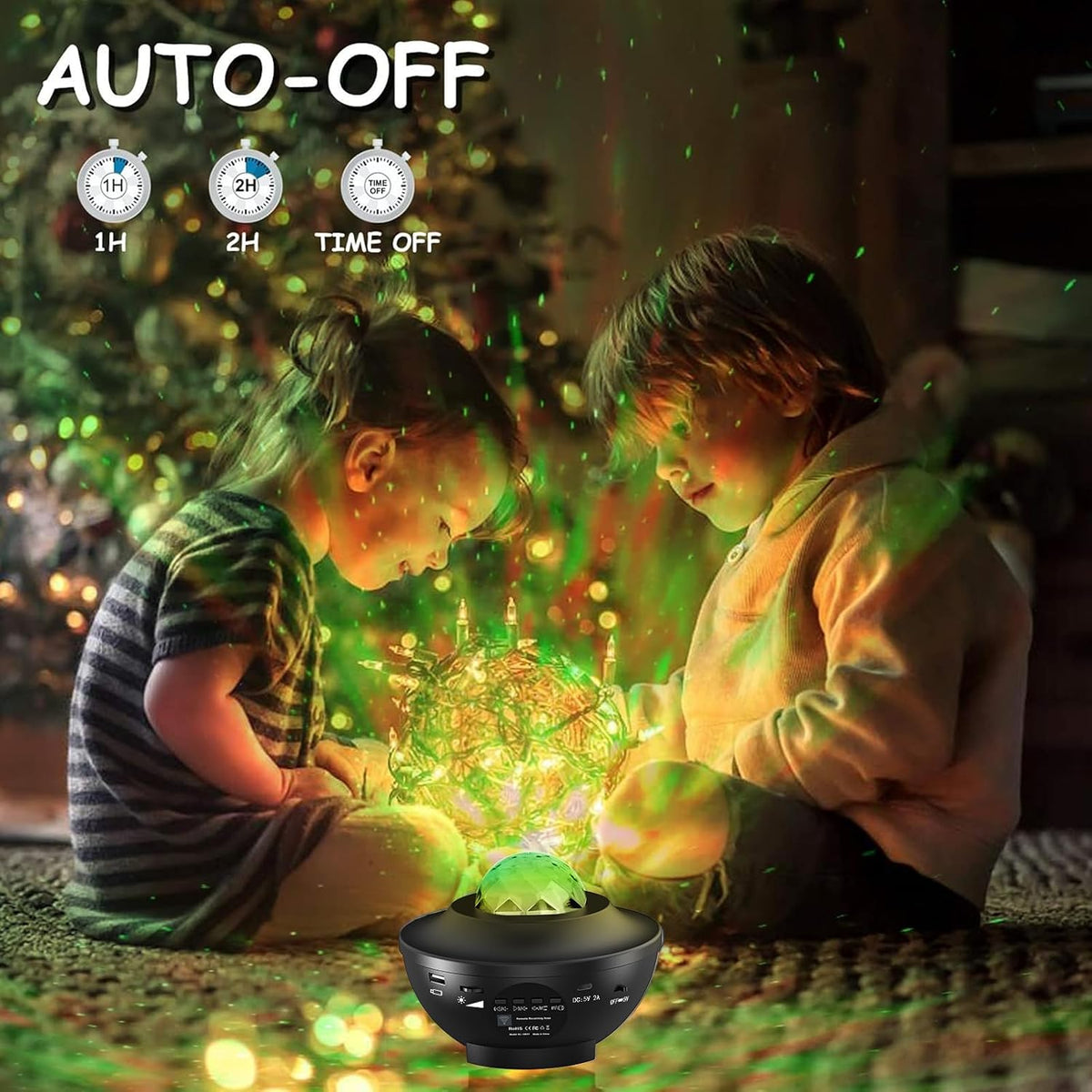Starry Sky Projector Lamp – USB Galaxy Night Light with Music Speaker – Free Shipping