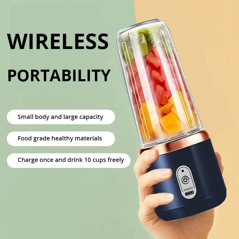 2 in 1 Rechargeable Portable USB Juicer With Free Shipping