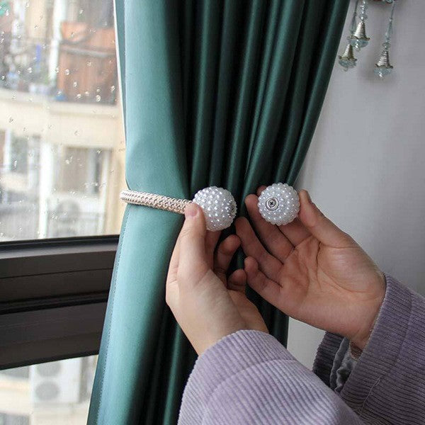 2 PCS Magnetic Curtain Tiebacks European Style Drapery Holders