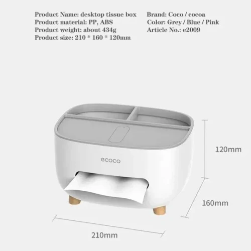 Multifunction Tissue Box Organizer | Wall Mounted Holder - Image 2