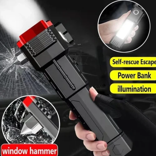 Rechargeable Flashlight Safety Hammer | Pakistan - Image 5