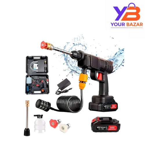 High-Pressure Washer Gun with Battery | Cordless Car Wash
