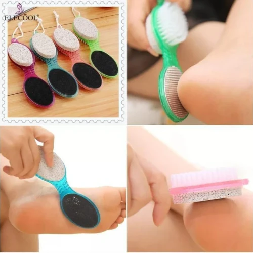 4 in 1 Pedicure Paddle Brush | Foot Scrubber & Nail Set - Image 4