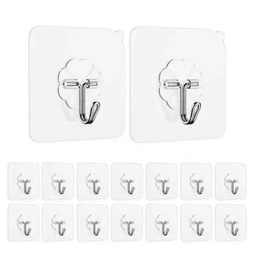 Self-Adhesive Hanging Hooks Pack of 10 | No Drill Wall Hooks - Image 5