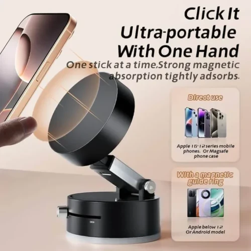 360 Magnetic Car Mobile Holder Universal Dashboard Mount - Image 2