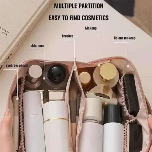 Leather Cosmetic Organizer | Makeup Storage Pakistan - Image 2