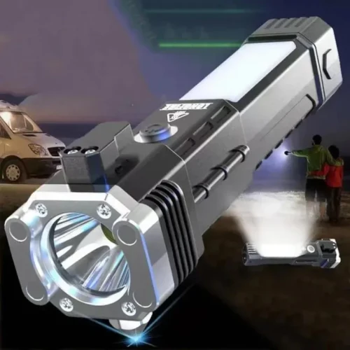 Rechargeable Flashlight Safety Hammer | Pakistan - Image 3