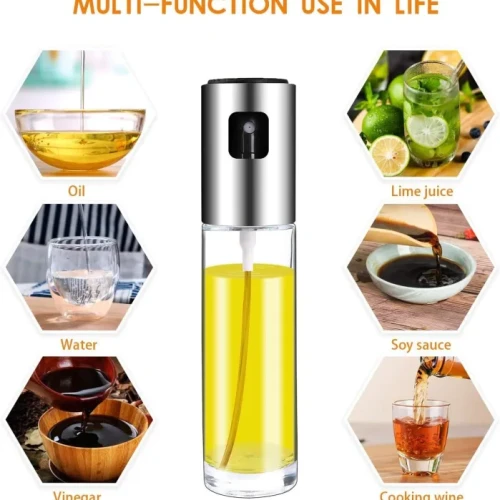 Oil Spray Bottle 100ml | Glass Mist Sprayer for Cooking - Image 3