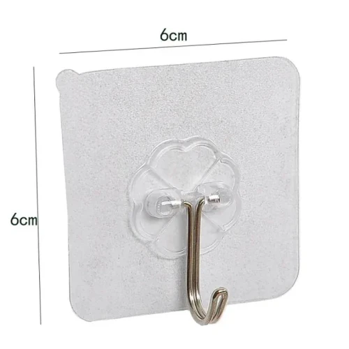 Self-Adhesive Hanging Hooks Pack of 10 | No Drill Wall Hooks - Image 4