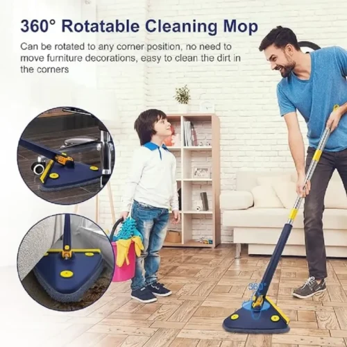 360 Rotating Triangle Mop Self-Wringing Floor Mop - Image 3