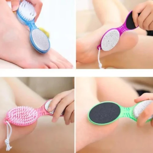 4 in 1 Pedicure Paddle Brush | Foot Scrubber & Nail Set - Image 3