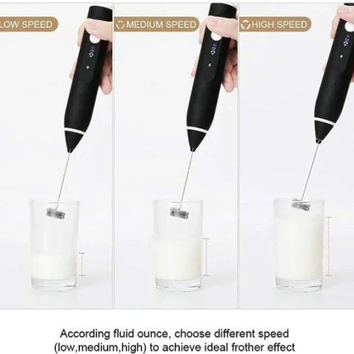 Rechargeable Electric Coffee Beater & Milk Frother - Image 4