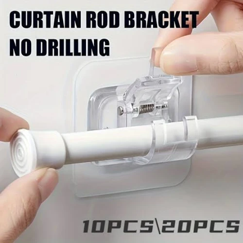 No Drill Self Adhesive Curtain Rod Holder | Your Bazar Pakistan - Image 5