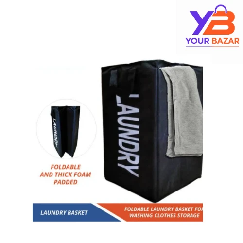Foldable Laundry Storage Basket | Collapsible Clothes Hamper