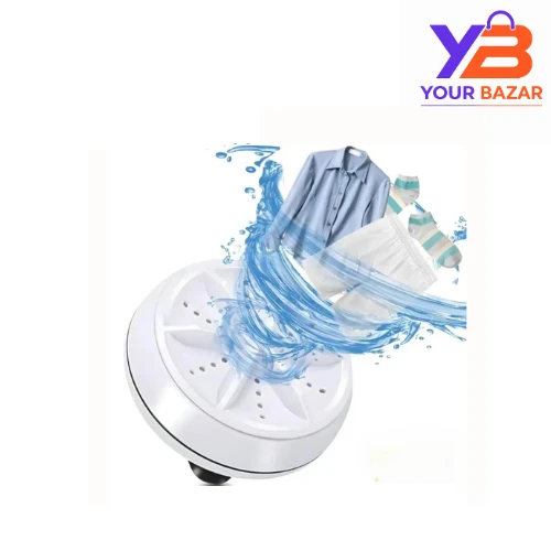 Mini Ultrasonic Turbine Washing Machine Portable Travel Cleaner